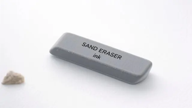 Japanese printed text eraser for removing printed ink from paper cleanly