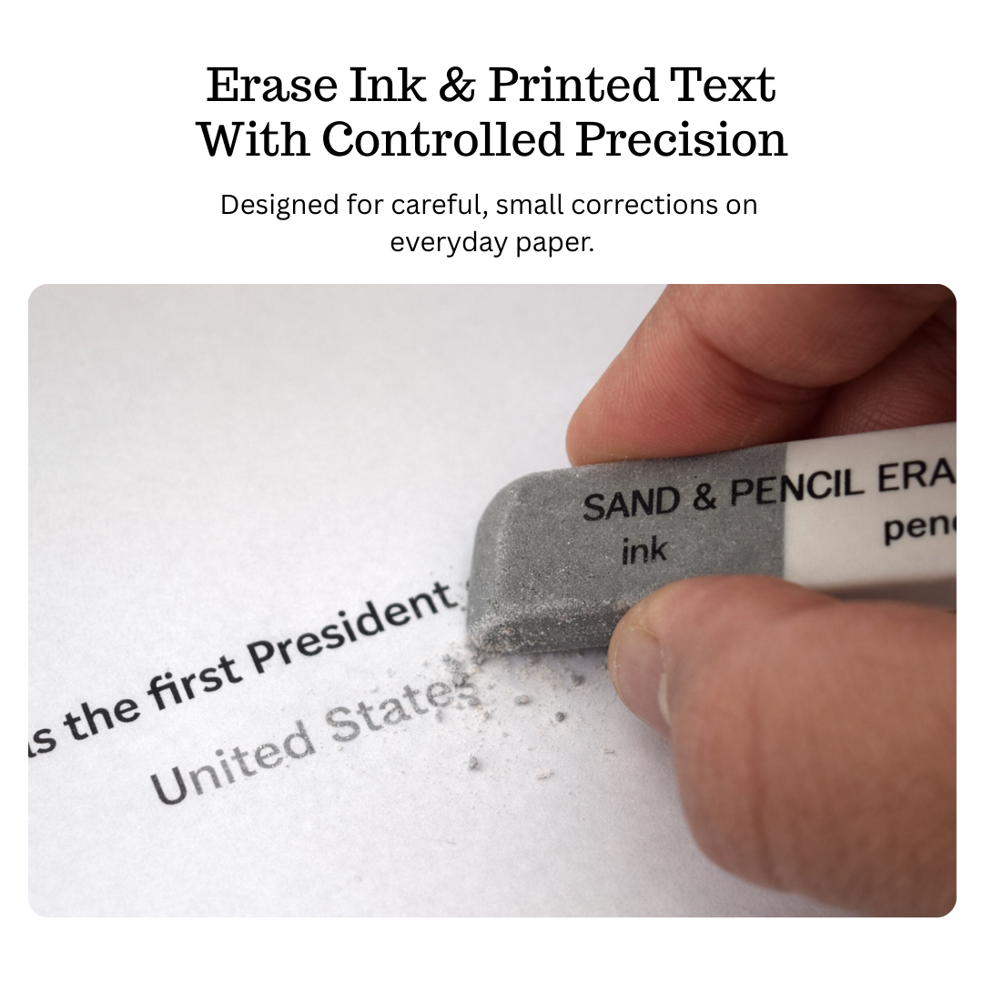 Ink & Printed Text Eraser Kit | Precision Sand Eraser Set – KUROSHI JAPAN